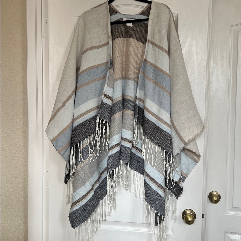 JUSTFAB striped Ruana